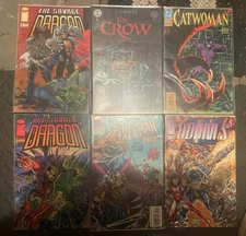 Comic Book Lot of 6 Vintage Mint Condition Protected Sleeves DC Marvel Doom