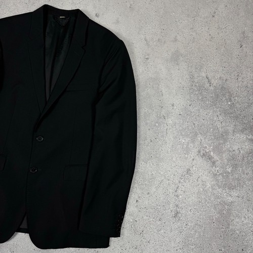 Burberry London Mansell Single-Breasted Blazer Jacket Mens Size 50 Black Wool - Picture 3 of 14
