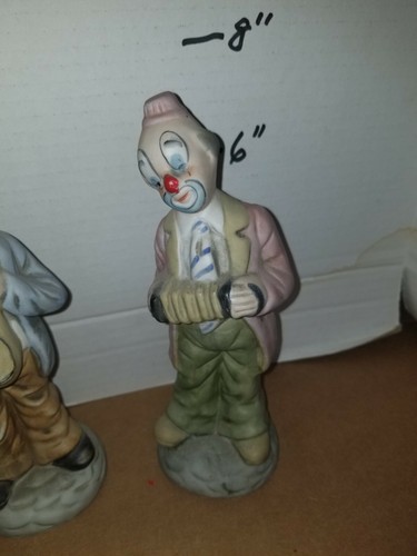 Figuren Clown Konvolut 2 Musiker Porzellan Keramik - Bild 3 von 6