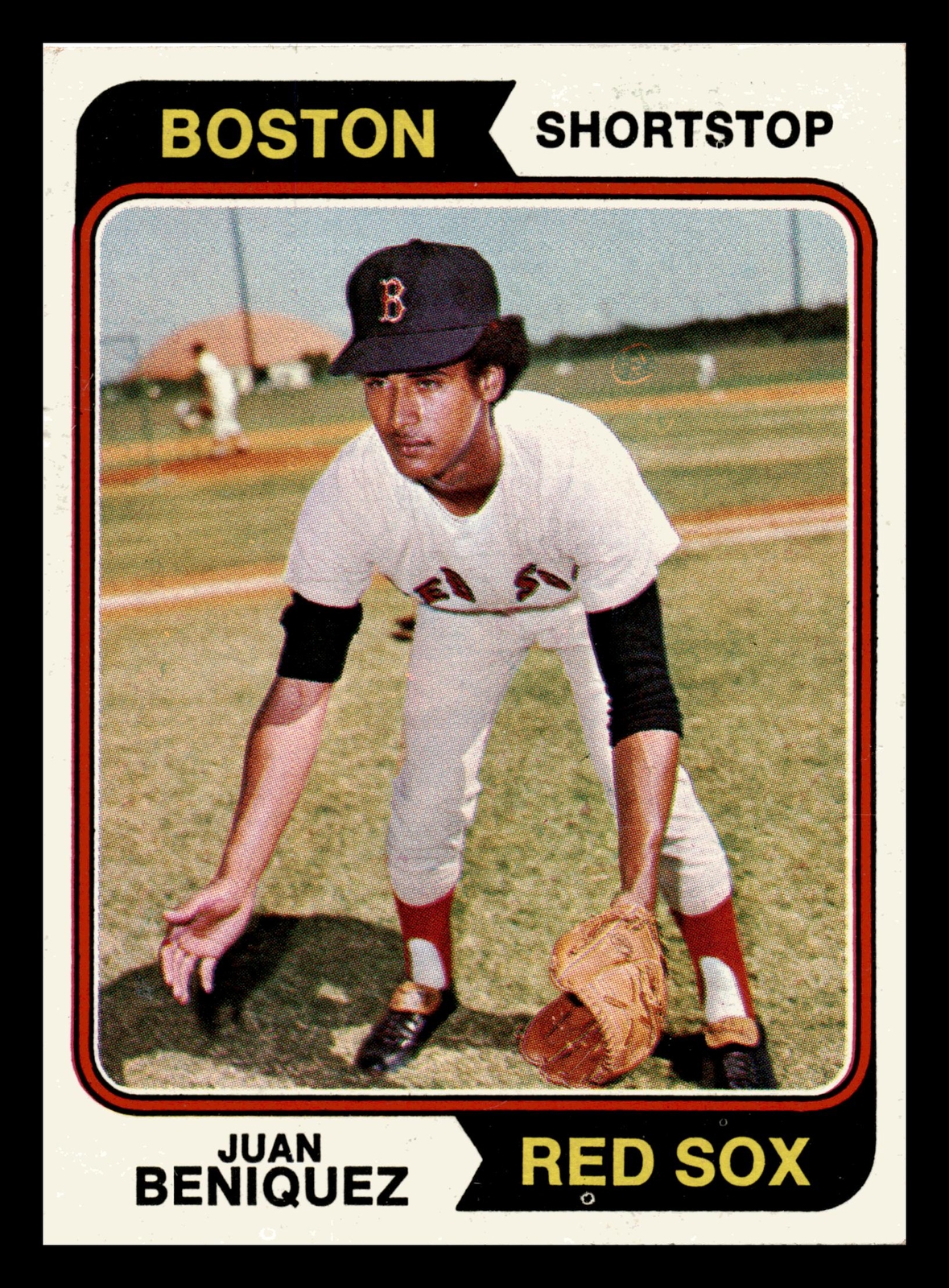 1974 Topps Juan Beniquez RC Rookie #647 Boston Red Sox Vintage Baseball EX