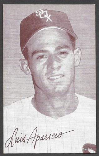 1947-66 EXHIBIT SUPPLY COMPANY  Luis Aparicio  WHITE SOX  Portrait  VG-EX  A - Picture 1 of 2