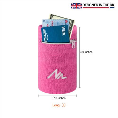 2 PACK - NEWZILL Wristband / Wrist Wallet with Pocket, Pouch for Running, Tennis - 第 52/79 張圖片