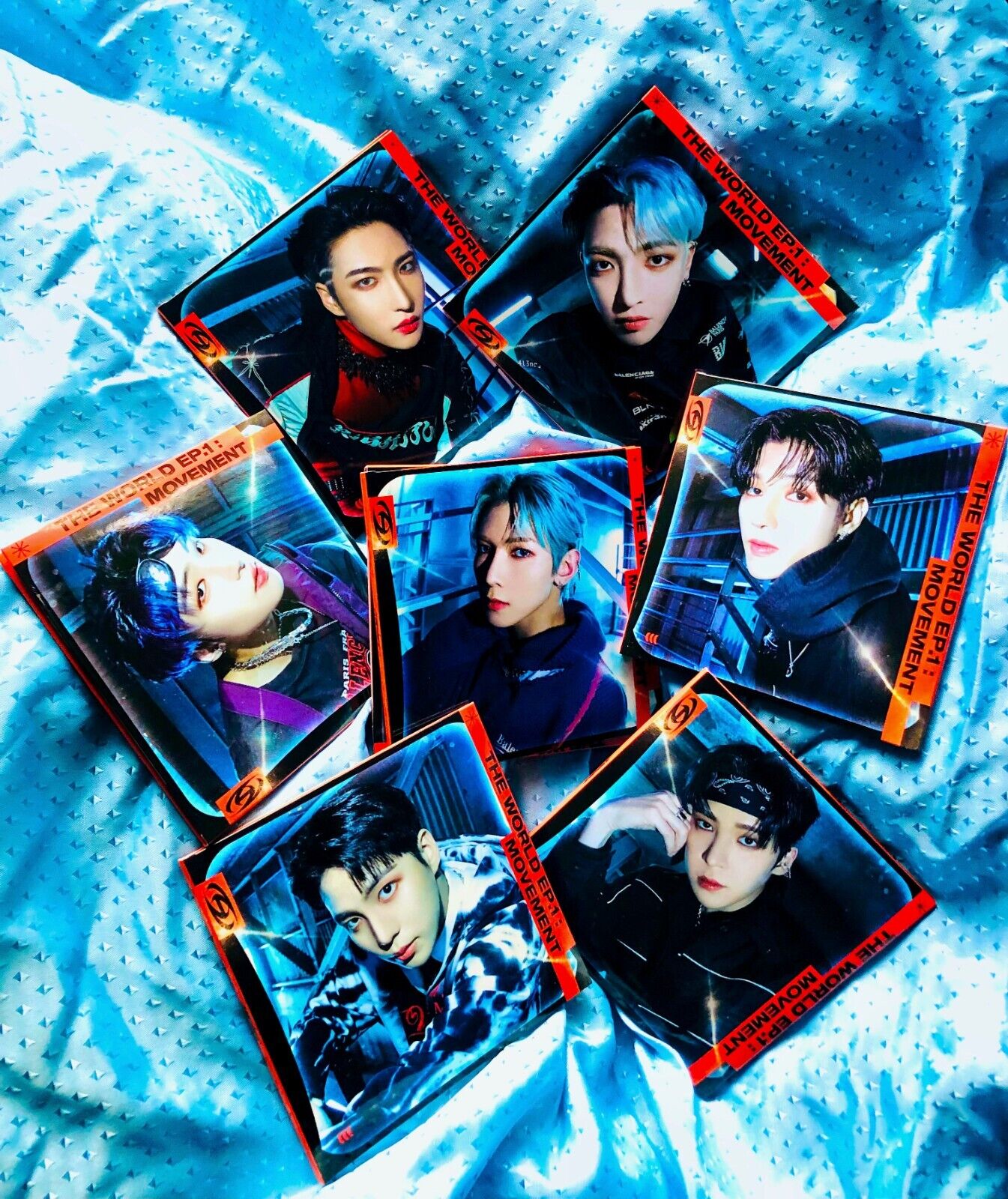 100pcs/set Kpop ATEEZ Stickers THE WORLD EP.1 MOVEMENT Photo Album