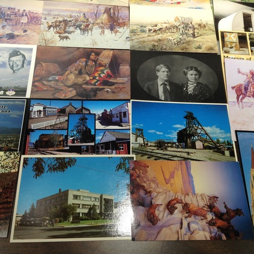 MONTANA 48pc VINTAGE POSTCARD LOT + Brochures Pamphlets Ephemera Ads - Picture 7 of 14