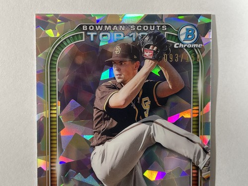 MacKenzie Gore - 2021 Bowman Chrome Scouts Top 100 Atomic Refractor #/150 Padres - Picture 2 of 5