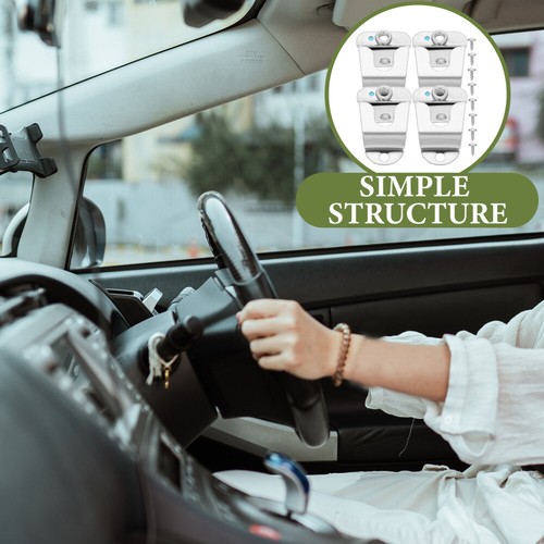 4Stücke Mikrofonhalterung für Cb Radio Mic Hanger Clips mit Schrauben - Zdjęcie 9 z 12