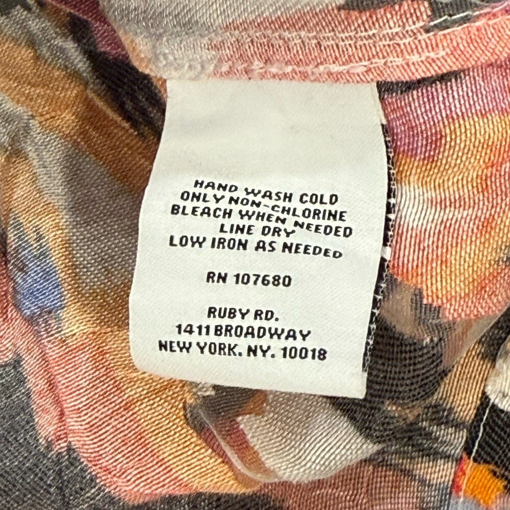 Ruby Rd Bright Aztec Mesh Burnout Button Down Shi… - image 8