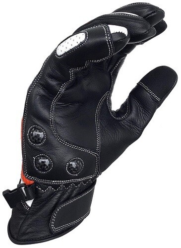 Premium Motorcycle Gloves Black Genuine Leather Motorbike Road Riding Black - Bild 10 von 10