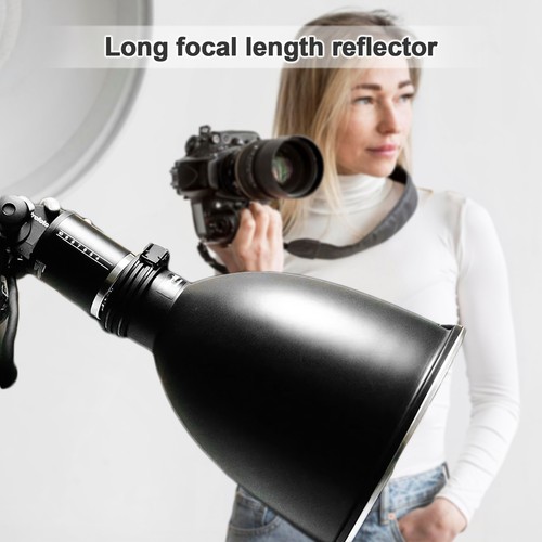 11.6''Beauty Dish W/ Profoto Mount Tele-Zoom Reflector Diffuser Lamp Shade F8L5 - Picture 2 of 7