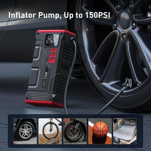Car Jump Starter with Air Compressor, Battery Jump Starter Portable 5000a Peak 1 - Picture 4 of 26