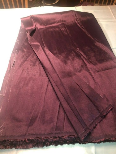 2yd(74")Lx60"W stretch poly/lycra plum taffeta fabric. Beautiful bolt cut - Picture 3 of 9