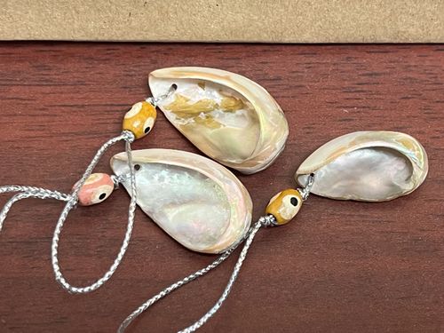 100 Stck. rote Abalone MUSCHEL baumelnde Ornament Maritim Handwerk - Bild 2 von 5