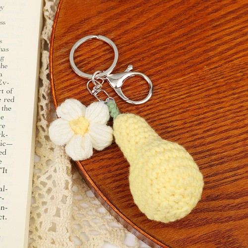 Artificial Fruit Shape Keyring Crocheted Fruit Decor Bags Pendant Keychain DIY - Picture 14 of 16
