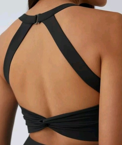 Halara Backless Twisted Flare Mini Dance Active Dress Size XL NWT - Picture 3 of 11