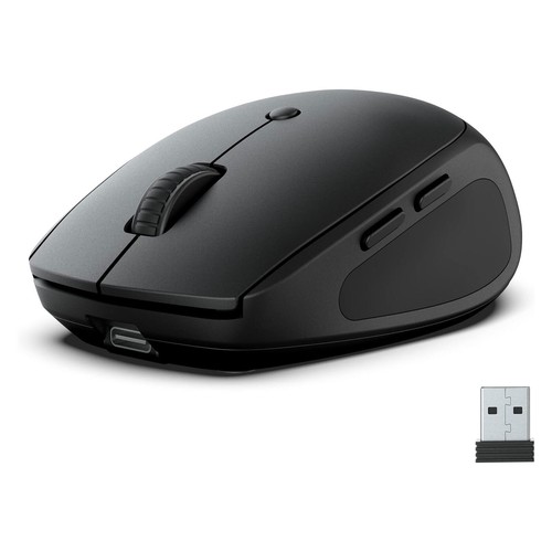 JLab Go Charge Wireless Maus Schwarz Bluetooth und 2,4 GHZ Dongle - Bild 6 von 12