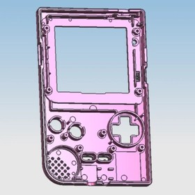 FunnyPlaying Gameboy Pocket Retro Pixel IPS Shell Housing for Game Boy GBP MGB