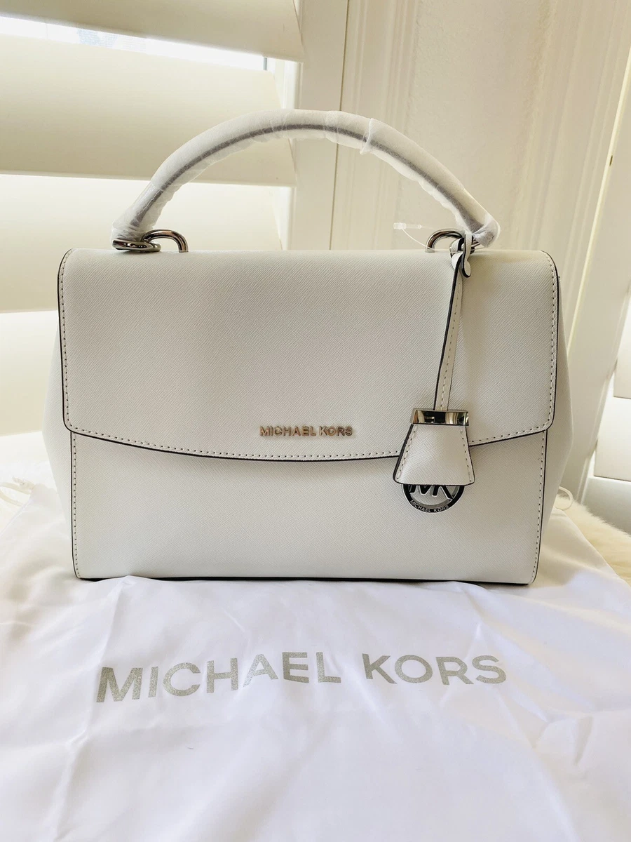 Michael Kors Ava Extra Small Saffiano Leather Crossbody - Optic