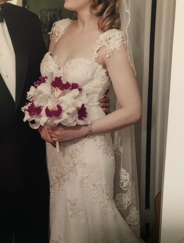 Pnina Tornai brand new size 8 long sleeve wedding dress - Picture 12 of 14