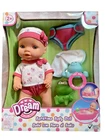 Dream Collection Baby Doll Bath time Baby Doll 10in 2 Year + Brand New