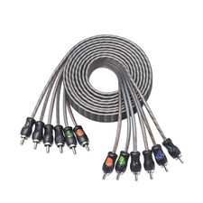 Recoil RCI612 99.99 Oxygen Free Copper 12ft 6-Channel RCA Audio Cable