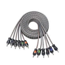 Recoil RCI612 99.99% Oxygen Free Copper 12ft 6-Channel RCA Audio Cable