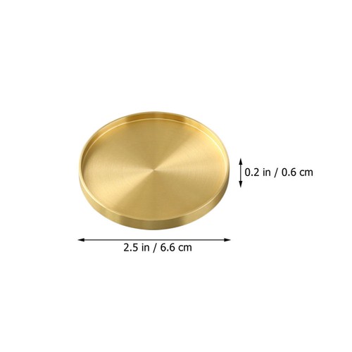 5pcs Coasters Table Copper Cup Mats Gold Coasters For Drinks Coasters For Cup - Picture 9 of 12
