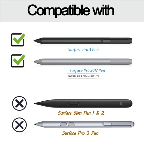 5 Unités 2H Pointes de Remplacement pour Microsoft Surface Pen Type 2H Mine O... - Photo 2/7