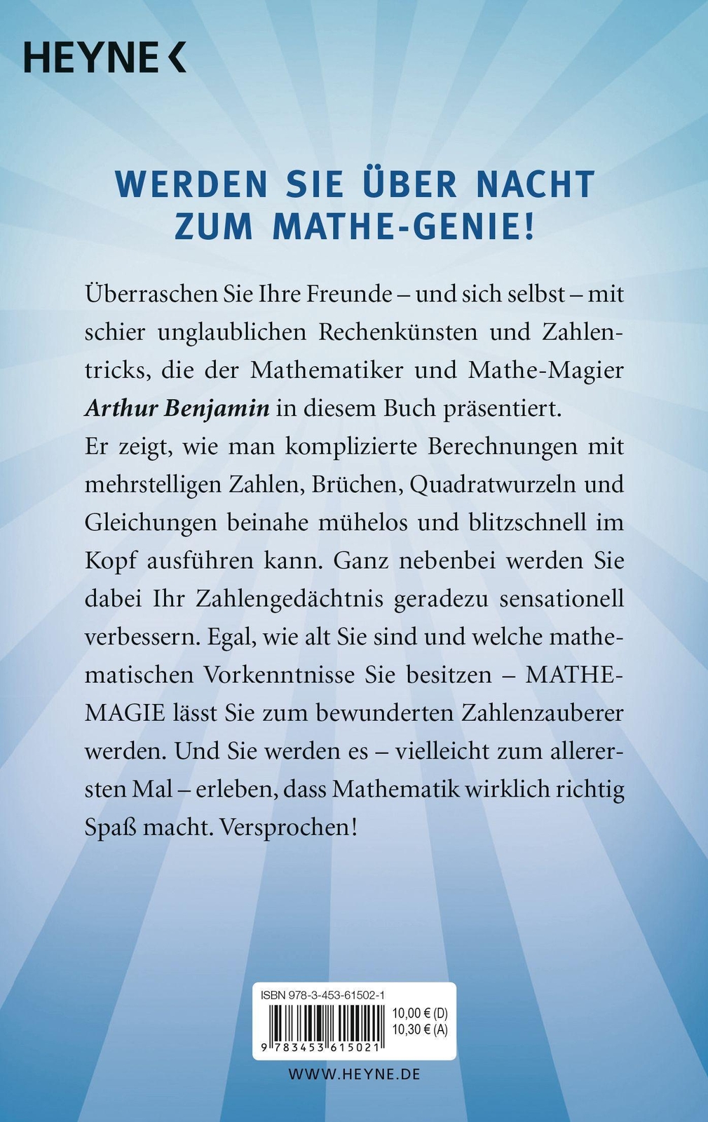 Thumbnail - Mathe-magie | Arthur Benjamin (u. A.) | Taschenbuch | 304 S. | Deutsch
