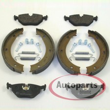 Für BMW 3er [E30] - Bremsen Set Handbremse Bremsbeläge Zubehörsatz für hinten