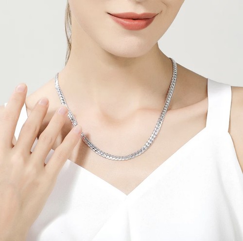 18”,20”, 22”,24” - 925sterling Silver Necklace Chain For Women Men Fashion - Picture 2 of 13