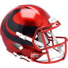 Houston Texans Red Chrome Alternate Riddell Speed Authentic Football Helmet