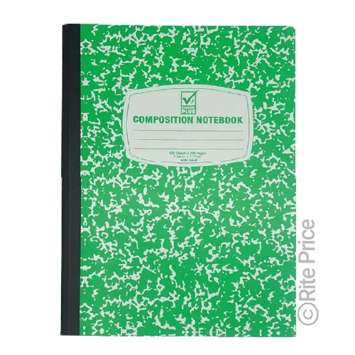 (3 Pack) Composition/Notebook Book, Wide Ruled Paper,100 Sheets, 9-3/4"x7-1/2" - Picture 8 of 9