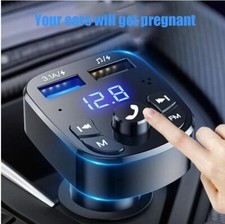 Reproductor Transmisor Navegador Bluetooth Para Auto Radio Aux Manos Libre FM