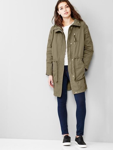 NWOT Gap 3-in-1 parka Jacket Coat dark night SZ ST S T