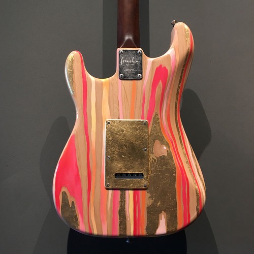 FRANCHIN Mercury guitar Wood Grain Paint/Metallic Leaf S-type *MADE TO ORDER - Picture 5 of 11