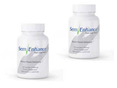 2 SemEnhance Pills Semen Flavor Enhancer Taste Your Best NATURAL Formula 06/2026