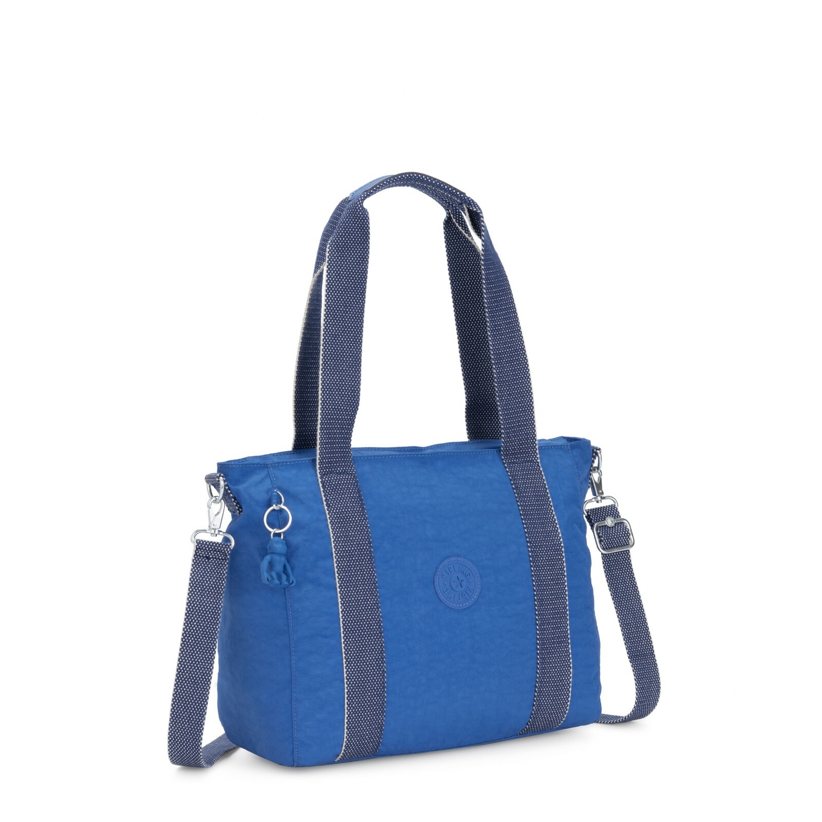 Details zu Kipling ASSENI S Small Tote with Detachable Shoulder Strap - Wave Blue Billig HEISS