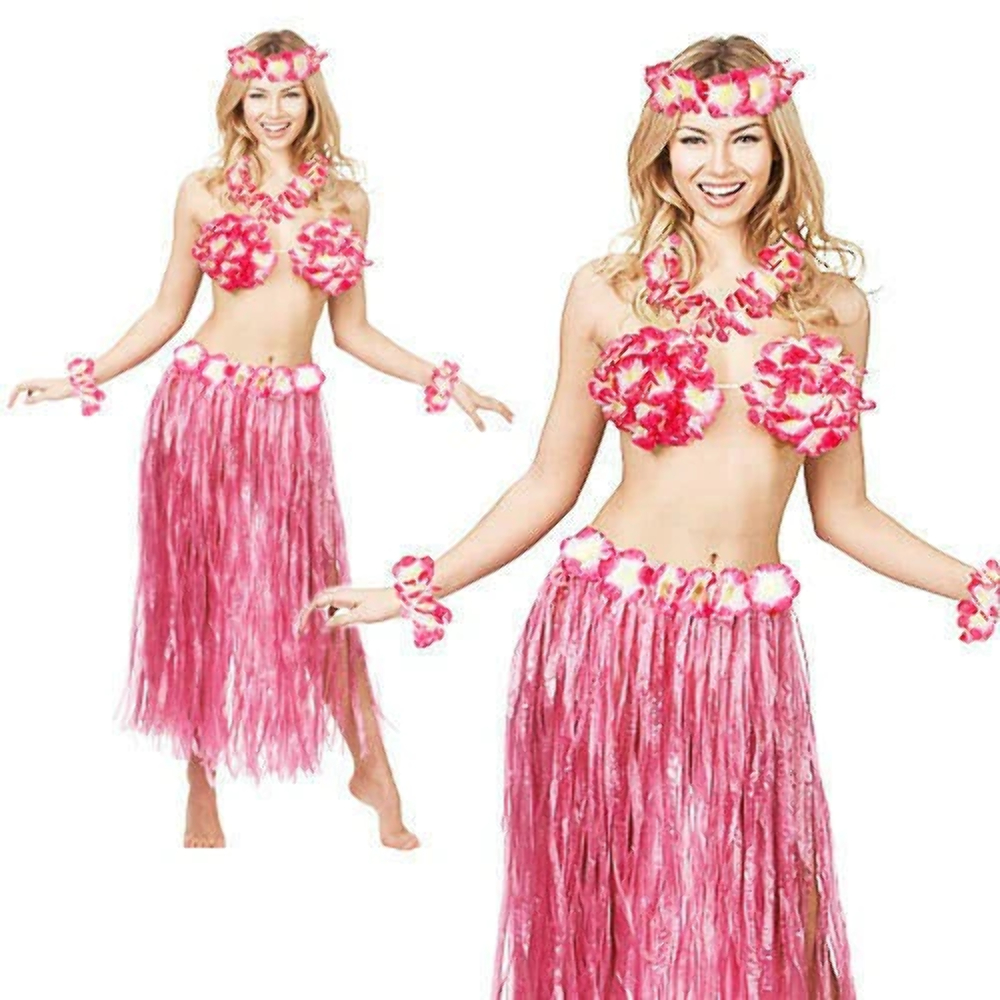 Hawaiian Set Pink Adult Hawaiian Set Pink Adult