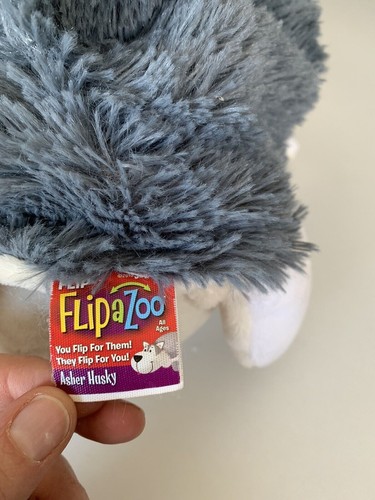 FlipaZoo Plush Pillow 2-in-1 Husky Transforming To Polar Bear 18” - Picture 6 of 11