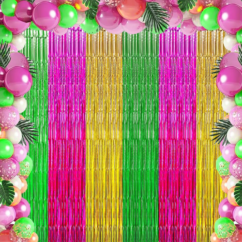 Luau Hawaiian Party Decorations, Luau Party Decorations, Green Rose Red and Yell - Picture 6 of 12