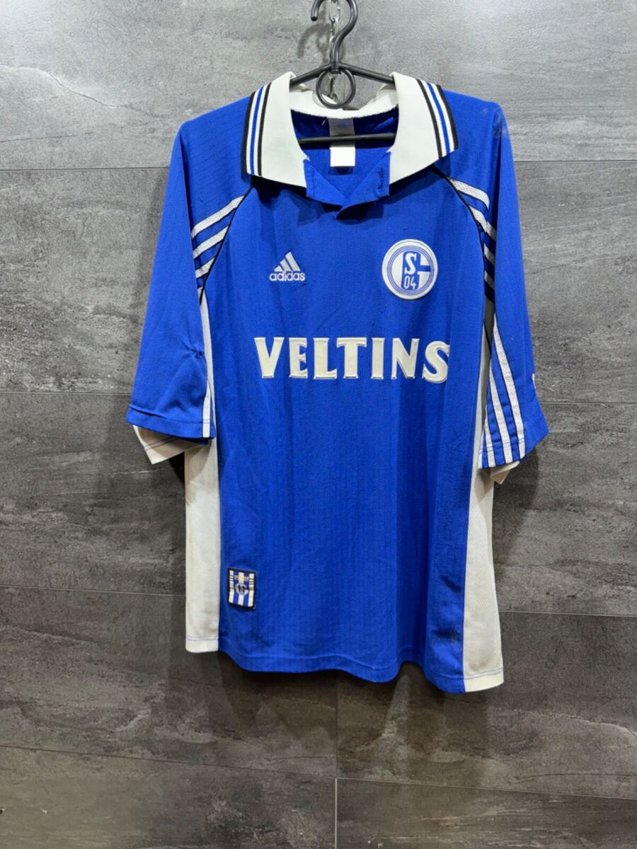 FC Schalke 04 1998 - 2000 Home Shirt football Adidas #10 FC Schalke 04 1998 - 2000 Home Shirt football Adidas #10