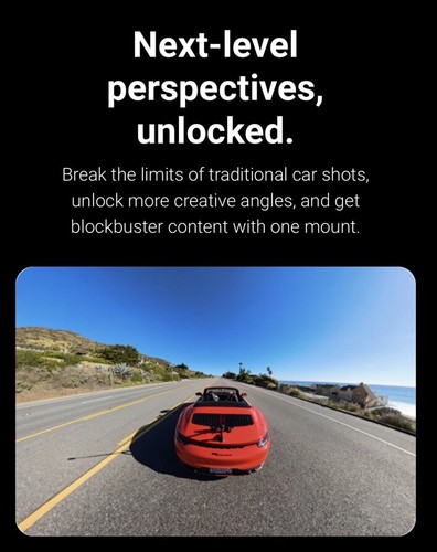 Montaje triple ventosa Insta360 original + palo selfie invisible de acción. - Imagen 5 de 14