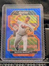 Mason Barnett 2022 Prizm Draft Blue Wave - #87 Auburn / Royals