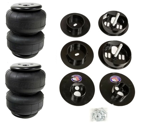 Rear Air Ride Suspension Kit w/D2500 Bags & Mounting Cups Fits Cadillac 1965-70 - Picture 6 of 24