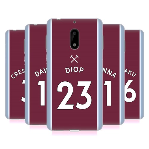 OFFICIAL WEST HAM UNITED FC 2021/22 PLAYERS HOME KIT GEL CASE FOR NOKIA PHONES 1 - 第 1/21 張圖片