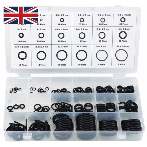 419/225/50 Stck Gummi O Ring Oring Dichtung Sanitär Garage Dichtungssortiment Set Kit - Bild 7 von 8