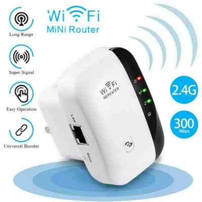 Repetidor Extensor Inalambrico De Señal WIFI Amplificador Del Router 300Mbps 
