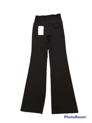 AFITNE New Women's Size XS Black Stretch High Waist Boot Cut Yoga Workout Pants