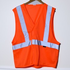 WOLVERINE High Visibility Safety Vest Mesh ANSI/ISEA 107-2010 Orange Size M/L