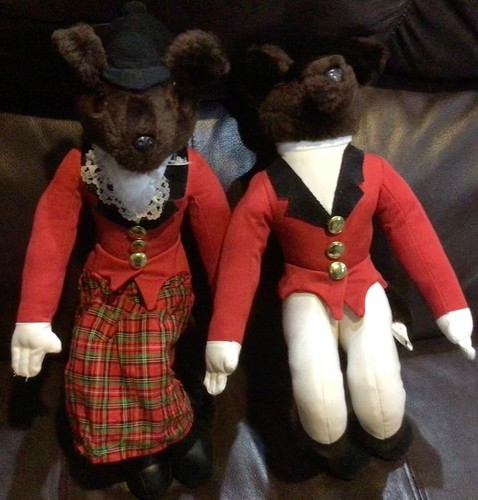 Fox Hunt Huntsman and Huntswoman Stuffed Doll Medium Hanford’s #10 - Picture 1 of 8